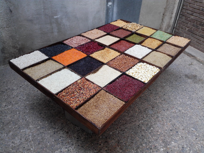 mesa bandeja legumbres barnizadas madera 8.5x124x100 (58eu.) 1u